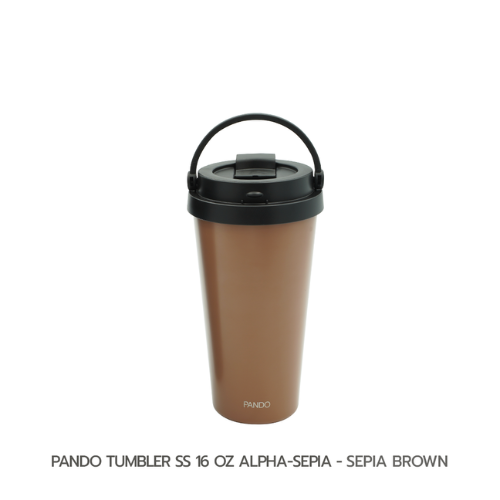 Pando Tumbler SS 16oz Alpha-Sepia Brown